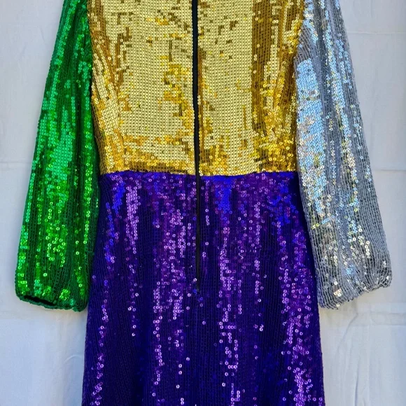 Alice + Olivia Multicolor Sequin Mini Dress - Picture 6 of 11